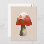 Red Mushroom Toadstool magie Briefkaart (Voorkant / Achterkant)