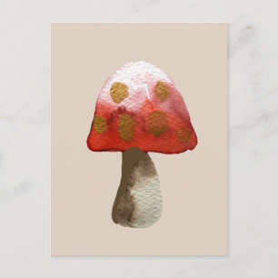 Red Mushroom Toadstool magie Briefkaart