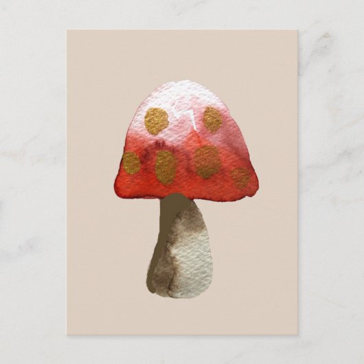 Red Mushroom Toadstool magie Briefkaart (Voorkant)
