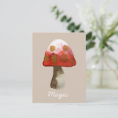 Red Mushroom Toadstool magie Briefkaart (Staand voorkant)