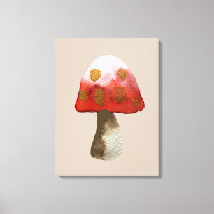 Red Mushroom Toadstool magie Canvas Afdruk