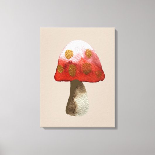 Red Mushroom Toadstool magie Canvas Afdruk (Voorkant)