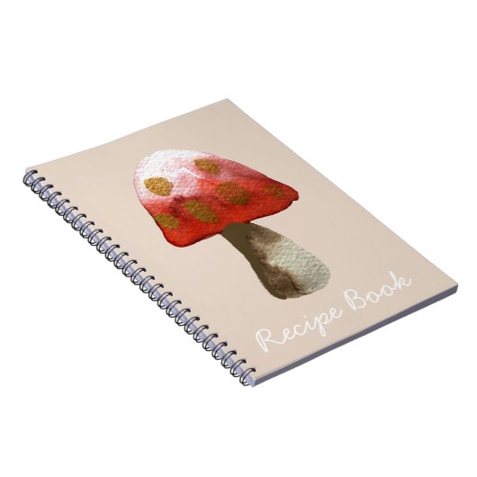 Red Mushroom Toadstool magie Notitieboek (Rechterzijde)