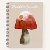 Red Mushroom Toadstool magie Notitieboek (Voorkant)