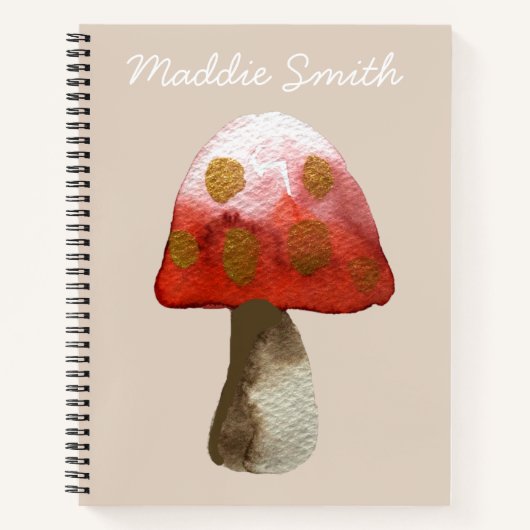 Red Mushroom Toadstool magie Notitieboek (Voorkant)