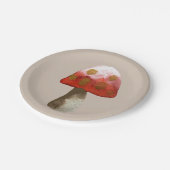 Red Mushroom Toadstool magie Papieren Bordje (Gekanteld)