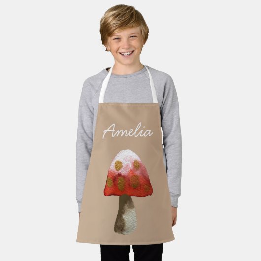 Red Mushroom Toadstool magie Schort (Gedragen)