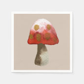 Red Mushroom Toadstool magie Servet (Voorkant)