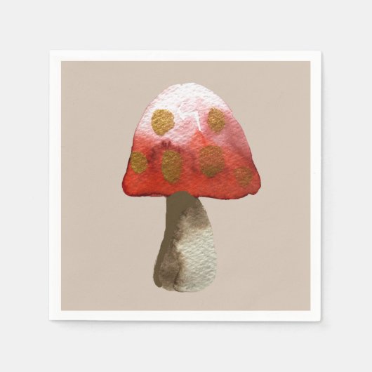 Red Mushroom Toadstool magie Servet (Voorkant)