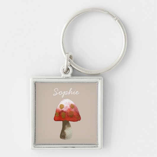 Red Mushroom Toadstool magie Sleutelhanger (Voorkant)