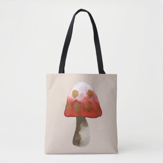 Red Mushroom Toadstool magie Tote Bag (Voorkant)