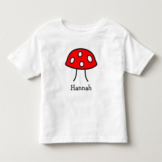 Red Mushroom Toddler T-Shirt (Voorkant)
