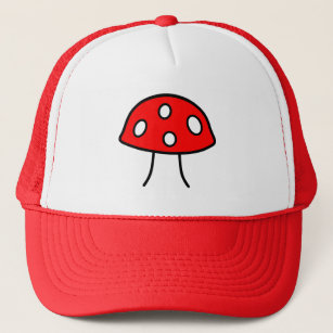 Red Mushroom Trucker Hat Trucker Pet