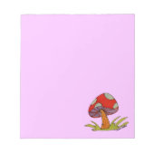 Red Mushroom with purple background Notitieblok (Voorkant)