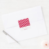 Red Mustache Valentijn Sticker (Envelop)