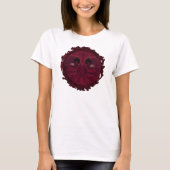 Red Mustache Woman T-shirt (Voorkant)