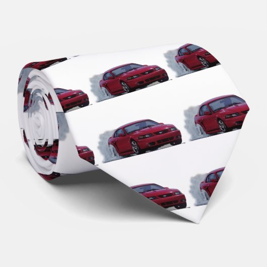 Red Mustang Cobra 2004 Stropdas (Opgerold)