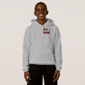 Red "Naar de weg" Grafische Hoodie (Voorkant volledig)