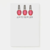 Red Nail Poolse Makeup Mode Beauty post Post-it® Notes (Voorkant)