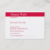 Red Nail-Visitekaartje Afsprakenkaartje (Achterkant)