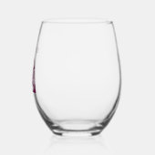 Red Napa Valley Bachelorette Wijnglas Zonder Voet (Links)