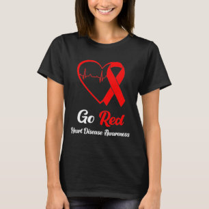 Red National Heart Disease Awareness Month T-shirt