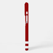 Red Nautical Rope en Anchor Monogrammed iPhone Hoesje (Linkerkant)