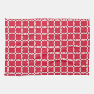 Red Nautical Rope Towel Theedoek
