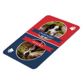 Red Navy Blue Dog Foto van Fed Magneet (Linkerzijde)