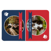 Red Navy Blue Dog Foto van Fed Magneet (Horizontaal)