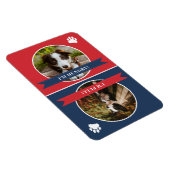 Red Navy Blue Dog Foto van Fed Magneet (Rechterzijde)