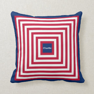 Red Navy Boy's Room Square Pillow Kussen