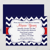 Red Navy Chevron Kaart (Voorkant / Achterkant)