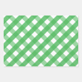 Red Navy Green Big Gingham Gift Wrap Sheets Inpakpapier Vel (Voorkant 3)