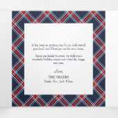 Red Navy Pset-kerstdrievoudig fotokaart Drieluik Wenskaart (Binnenkant midden)