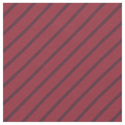 Red & Navy Stripes Stof (Close Up)