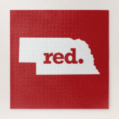 RED NEBRASKA LEGPUZZEL (Verticaal)