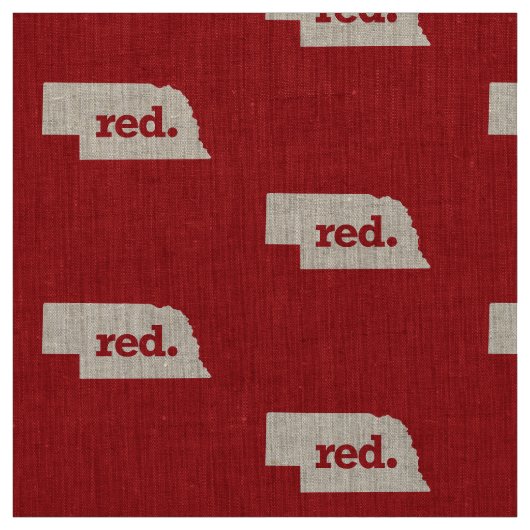 RED NEBRASKA STOF (Swatch)