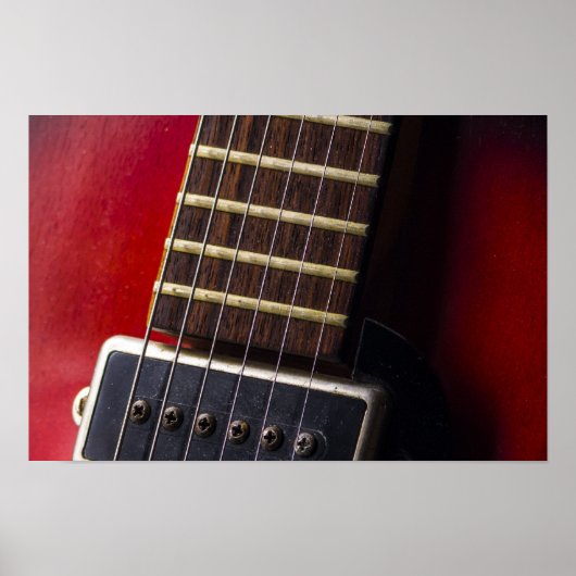Red Neck HollowBody Guitar Pick-up Poster (Voorkant)