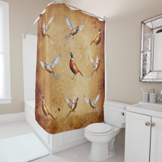 Red-neck Pheasant Douchegordijn (In situ)