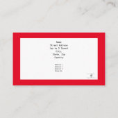 Red Neo-Generic II Hartelijk dank Visitekaartje (Achterkant)