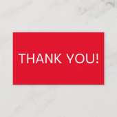 Red Neo-Generic II Hartelijk dank Visitekaartje (Voorkant)