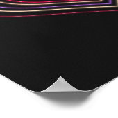 Red Neon Heart Wall Art Poster (Hoek)