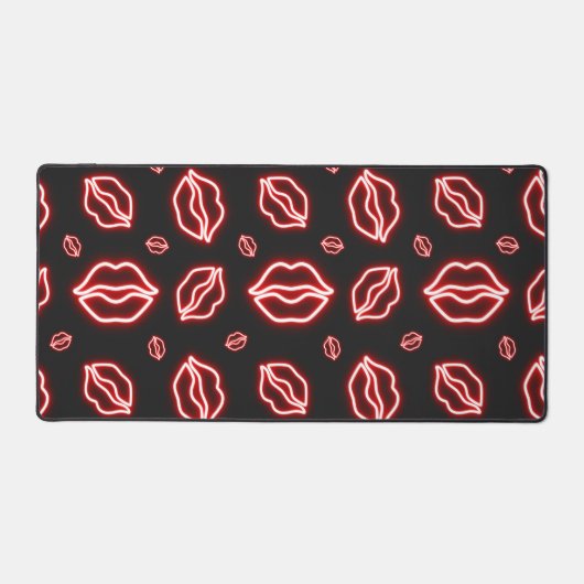 Red Neon Kiss Bureaumat (Voorkant)