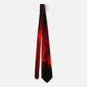 Red Neon Mannen Dress Necktie Stropdas (Achterkant)