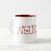 Red Neuron Coffee Mok (Voorkant links)