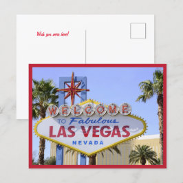 Red Nevada Welkom bij Las Vegas briefkaart