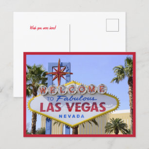 Red Nevada Welkom bij Las Vegas briefkaart