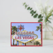 Red Nevada Welkom bij Las Vegas briefkaart (Staand voorkant)