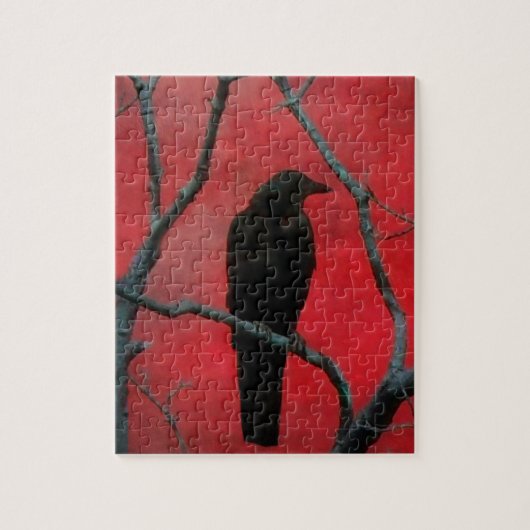 Red Night Crow Legpuzzel (Verticaal)